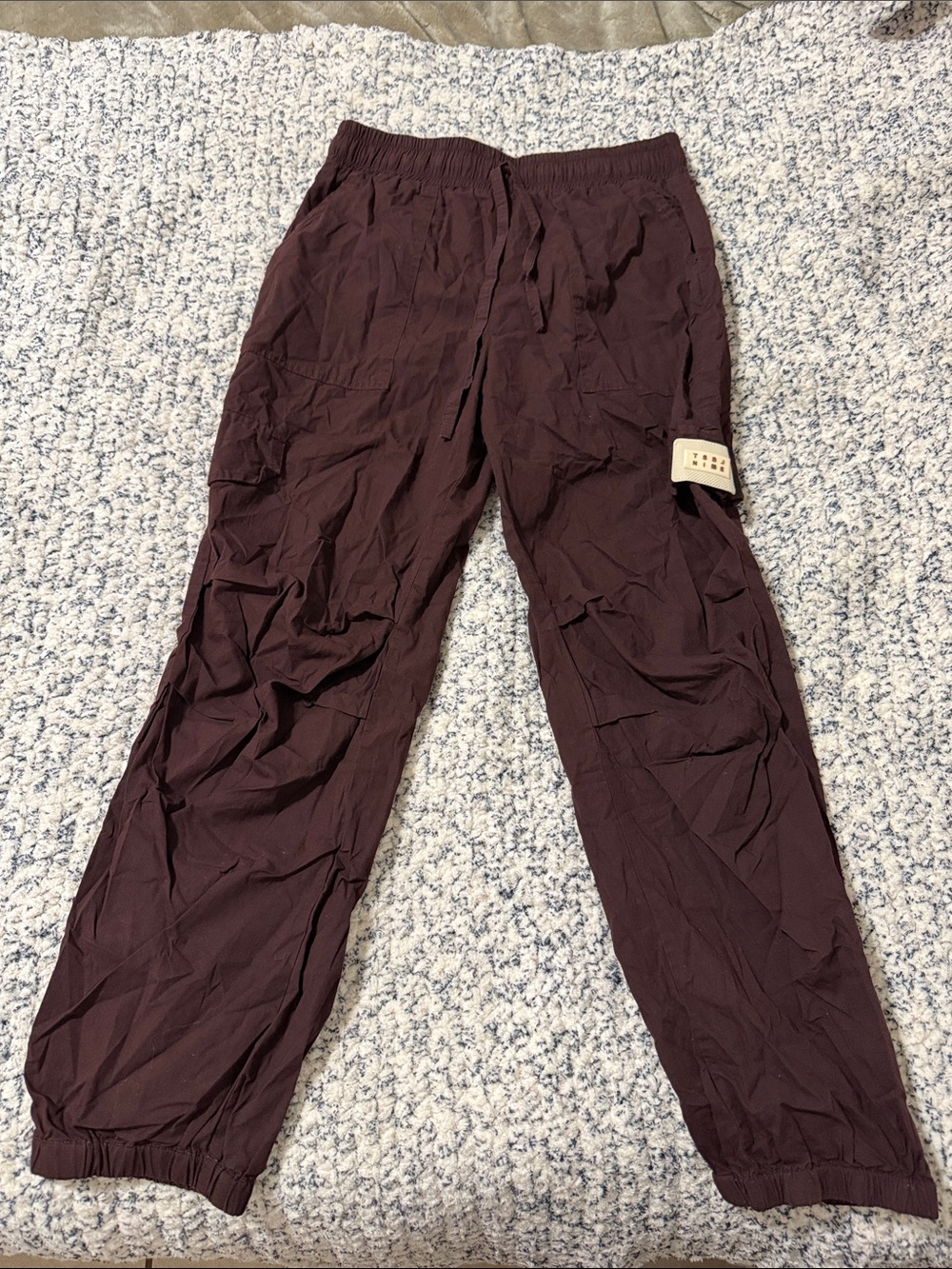 Brown Cargo Jogger Pants